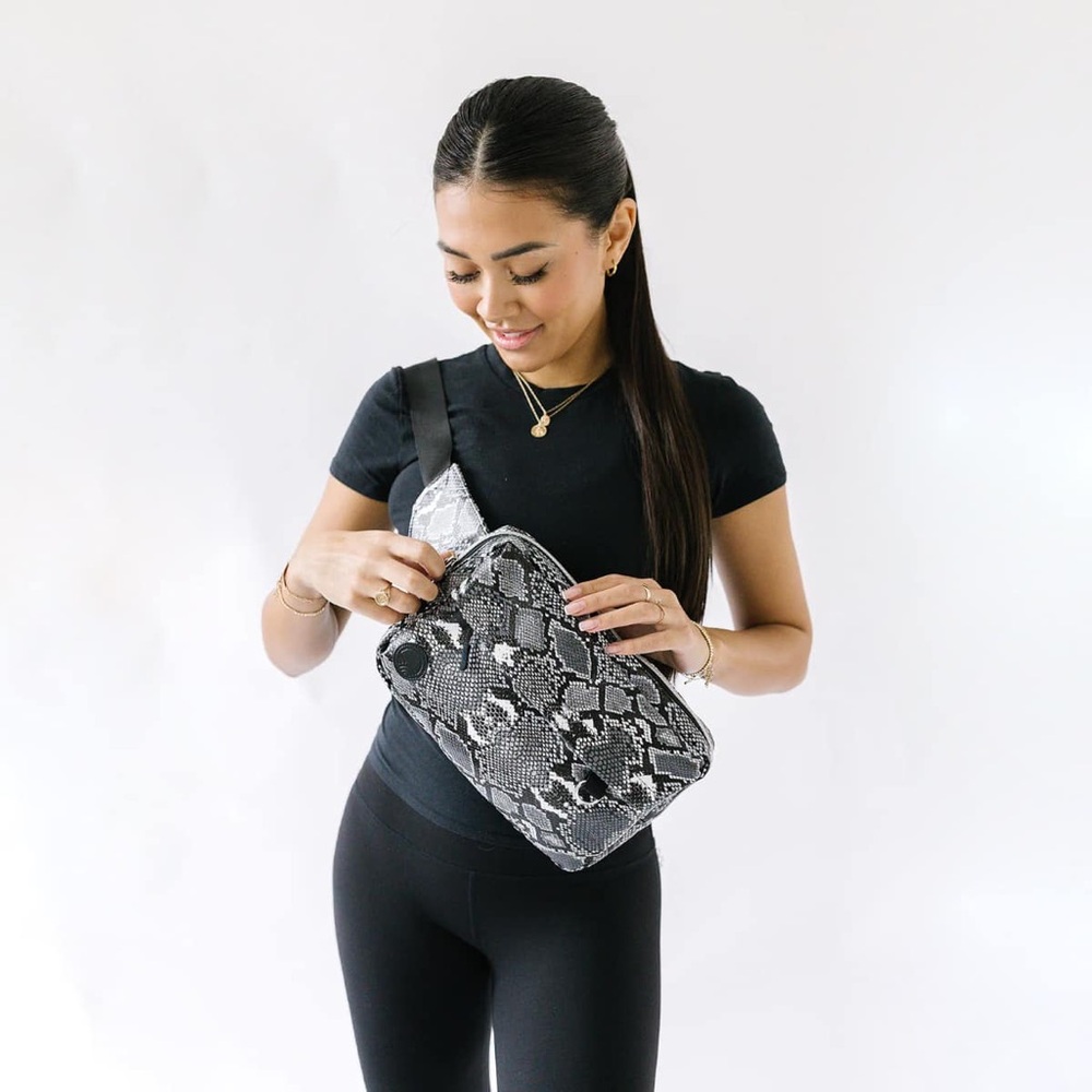 Tushbaby The Pack Crossbody in Python - Picture 2 of 14